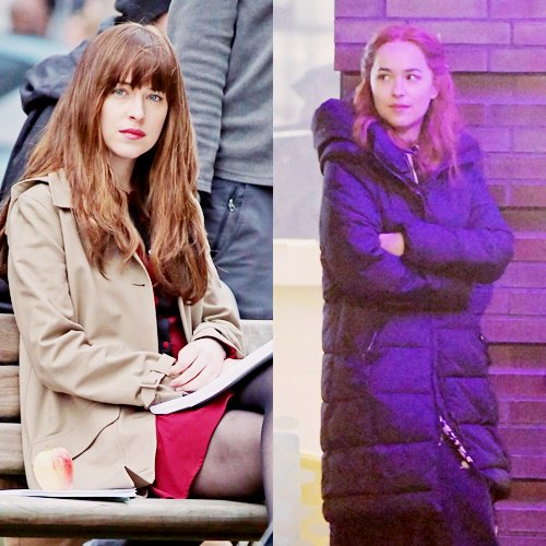 LifeDJohnson's tweet photo. We love to see Dakota on Set 💖✨ #DakotaJohnson https://t.co/V9PUNBIJdl