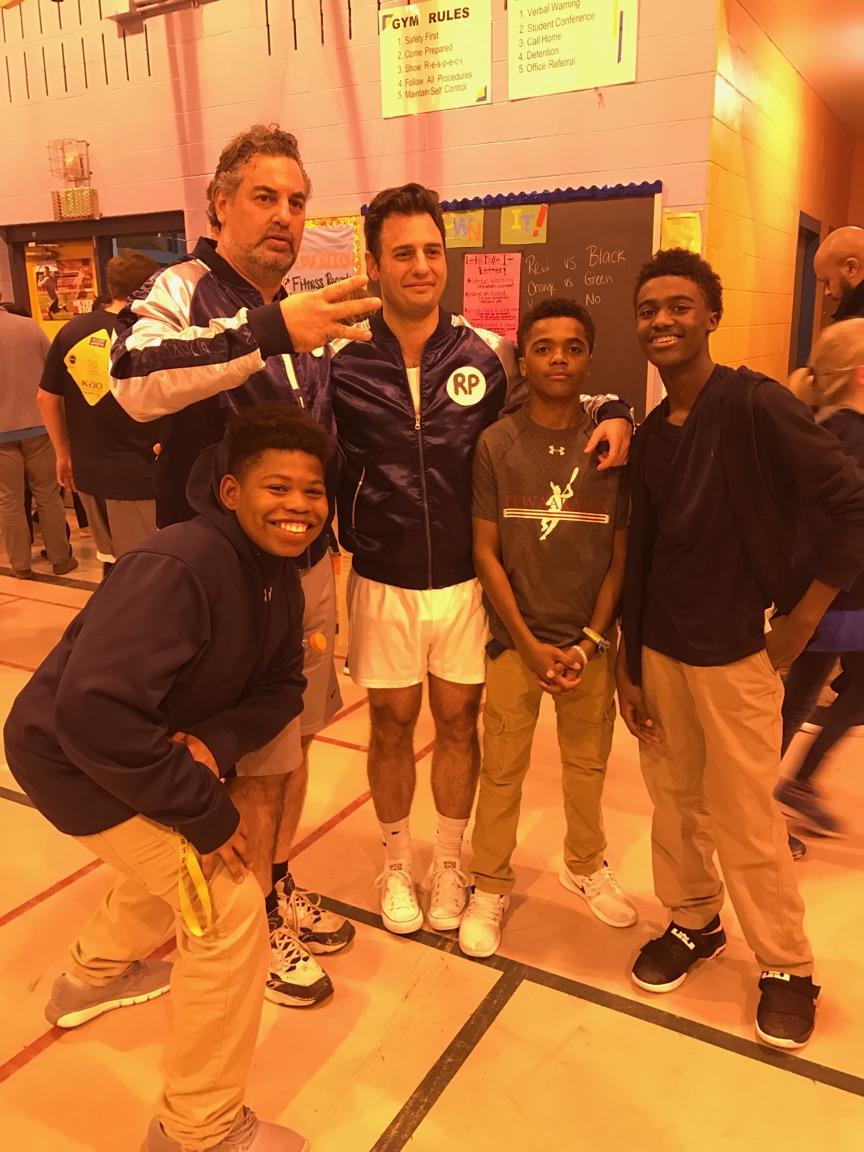 justincholbrook's tweet image. Tough game tonight vs. @ryanefrederick &amp;amp; the @RPEMS233 parents but the staff came through with a W &amp;amp; great costumes! #RP233 #wininstyle