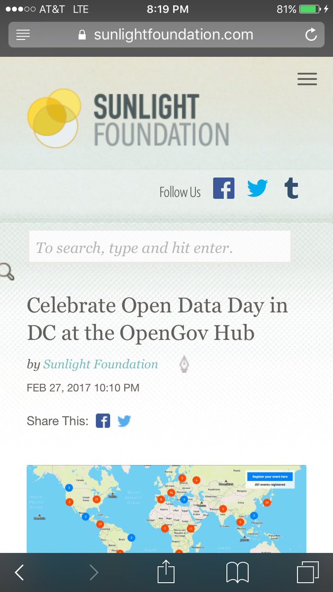 khoney's tweet image. Happy #OpenDataDay2017 Eve! ☀️🇺🇸#OpenData peeps in #DC, hope 2 see u tomorrow 1-5pm Sat 3/4 sunlightfoundation.com/2017/02/27/cel… #DataScienceIsTeamSport