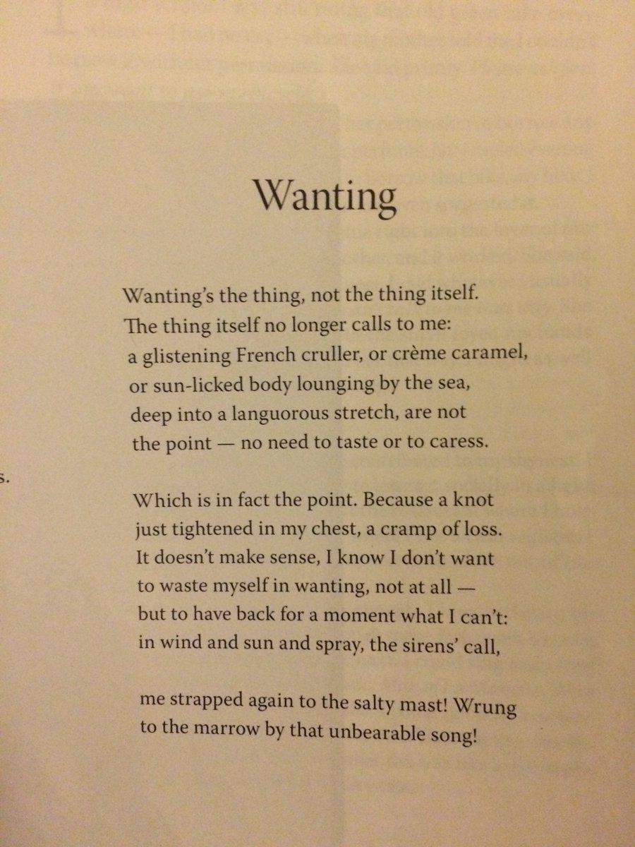 epdocken's tweet photo. "... but to have back for a moment what i can't: in wind and sun and spray, the siren's call." mark smith-soto's #wanting https://t.co/uYDyTwwocQ
