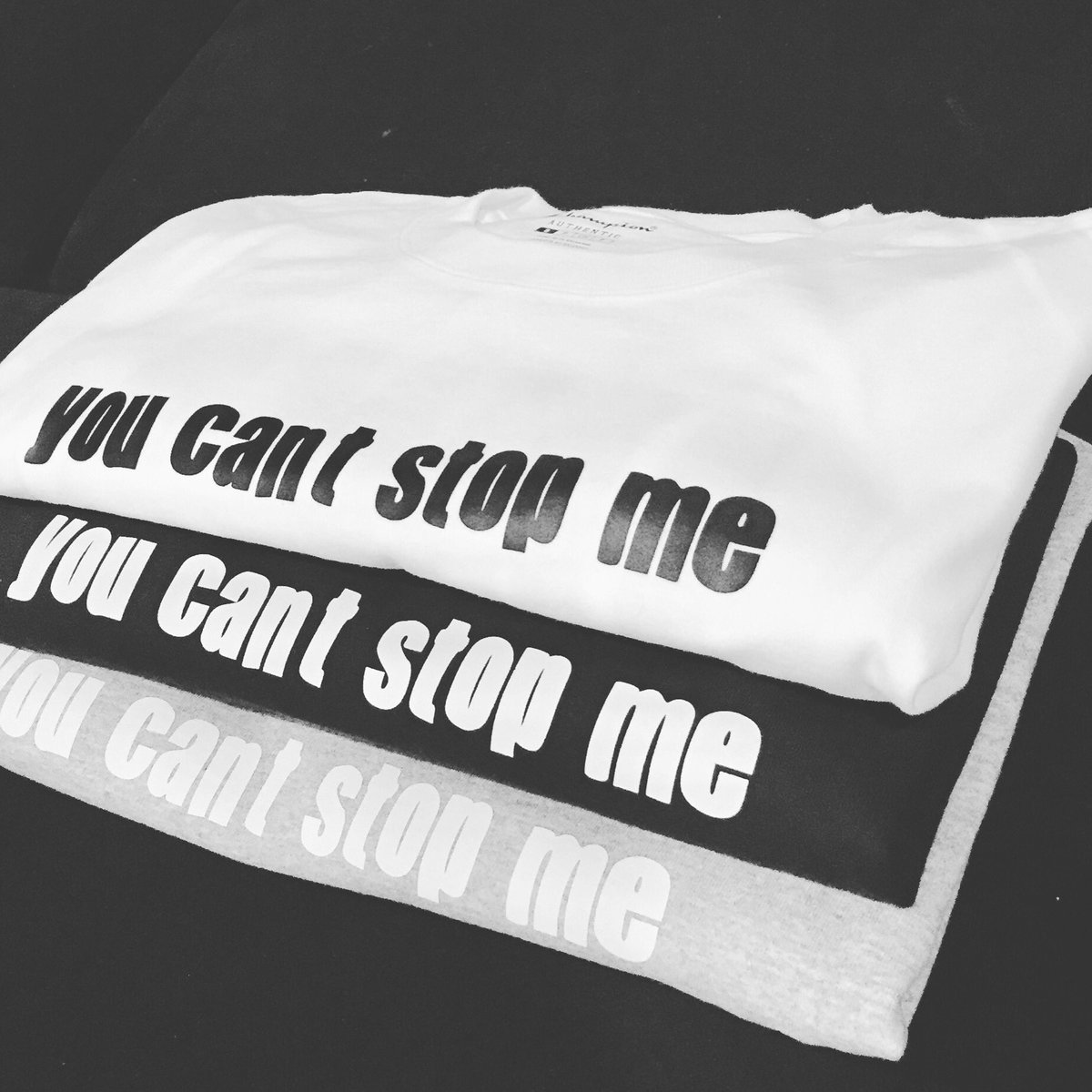 datMANfresh's tweet image. "you can't stop me" long sleeve t-shirts will be available in three colorways

INNAGROOVE™