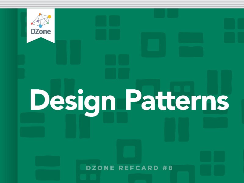 Dzone On Twitter Refcard Design Patterns Building - 