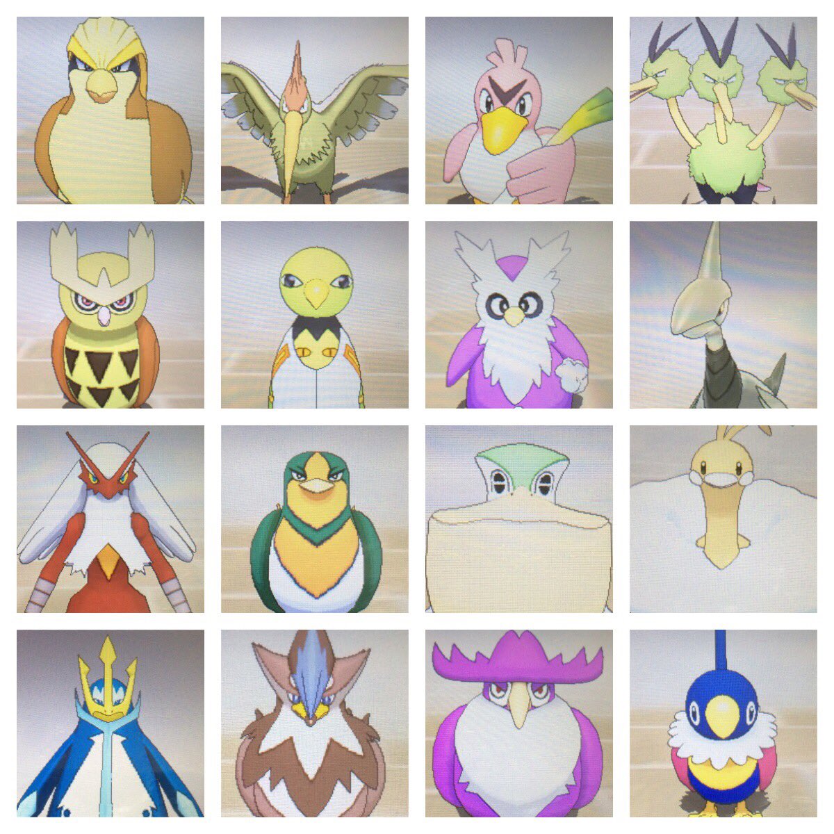 ソラオ 色鳥統一 鳥ポケモン色違いコンプ みんなかっこいい T Co Uv0cfjrlvx Twitter