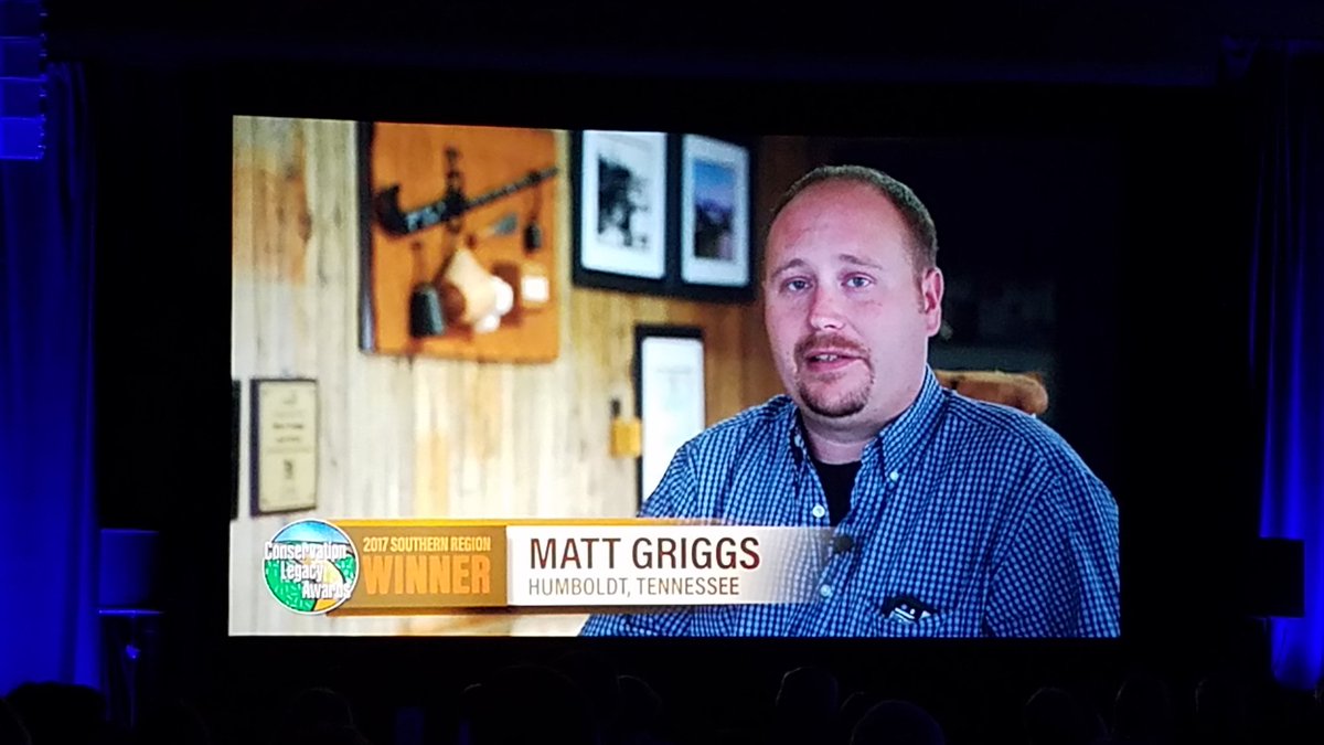 FennelMatt's tweet photo. Congrats2 MattGriggs of @TNFarmBureau NaturalResources advisory committee 4 being named SouthernRegion ConservationLegacyAward @UTMAGR https://t.co/4IgG5scB7G