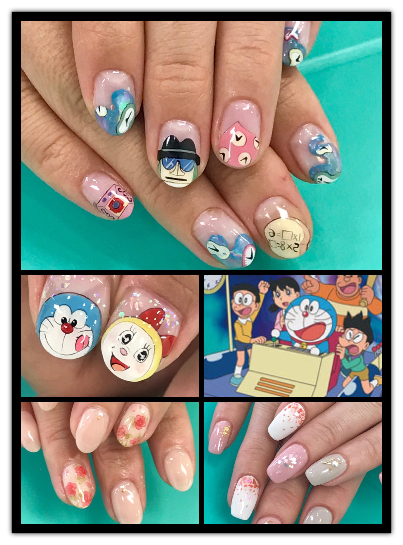 痛ネイル 関西 大阪 兵庫 Metoro お客様ネイルと趣味ネイル Flowernails 痛ネイル Gelart Nails 鳥山先生 ひみつ道具 ドクタースランプ アラレちゃん ドラえもん スカルプネイル シンプルネイル Akiratoriyama Omdジェル マジカルライナー