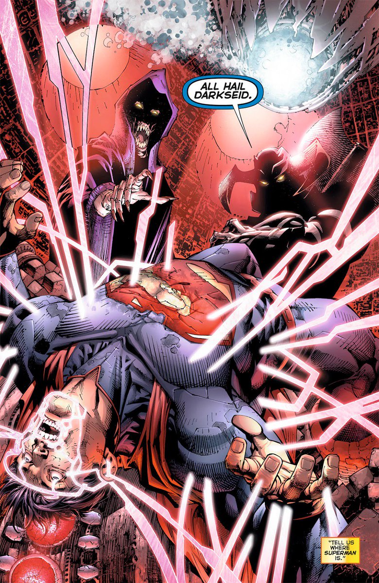 CableDeadpool_'s tweet image. When @JLAvsDarkseid invaded Earth to find @DarkseidsGrail,his Torturer @DesaadNewGods &amp;amp; @SteppenwolfvsJL were sent to kidnap @KentOfKrypton
