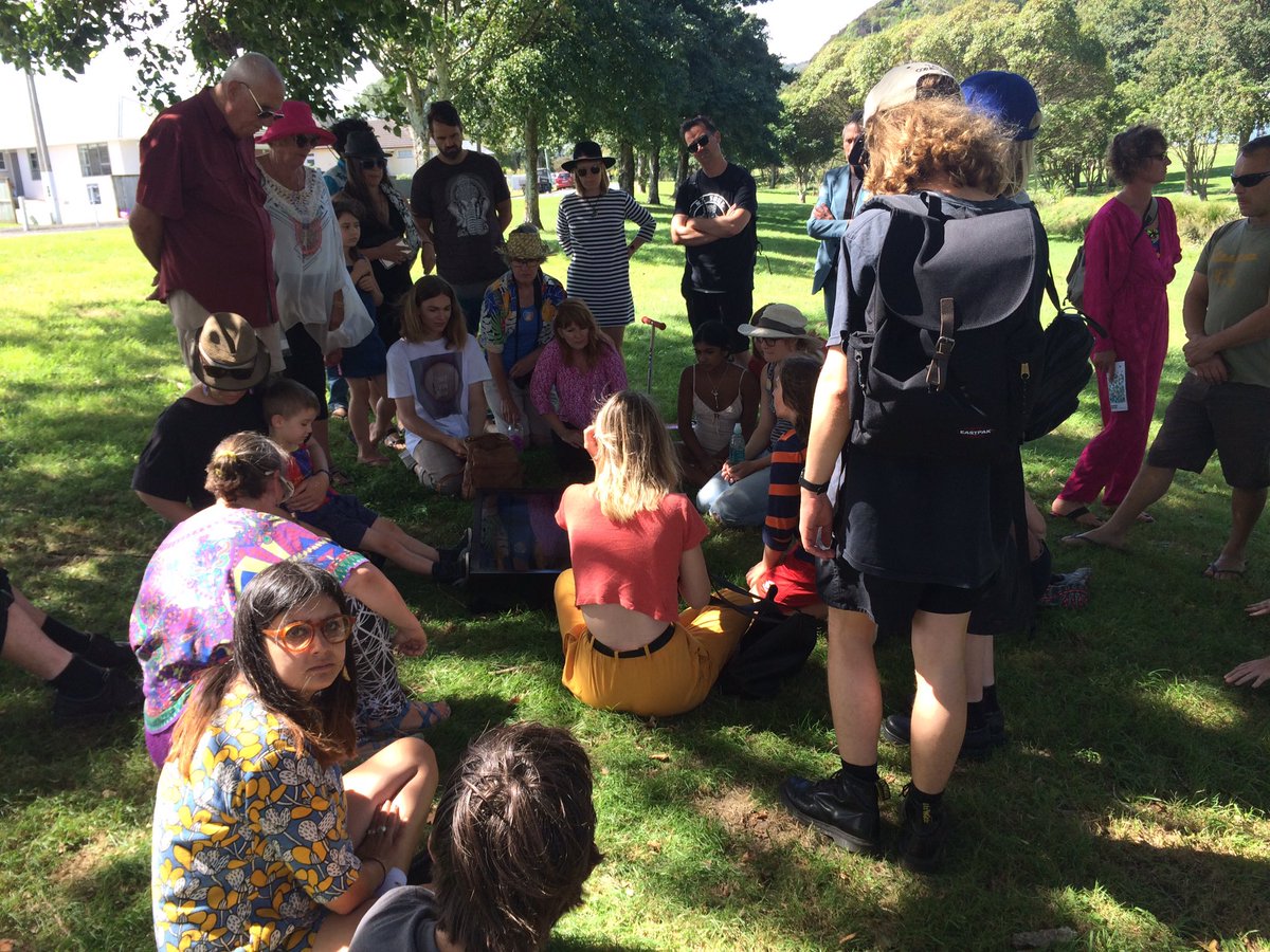 auchmill's tweet image. Caught the last walk &amp;amp; screening of "Wai-rua, Wairua" by the Waiwhetu stream for @CommonGroundPAF