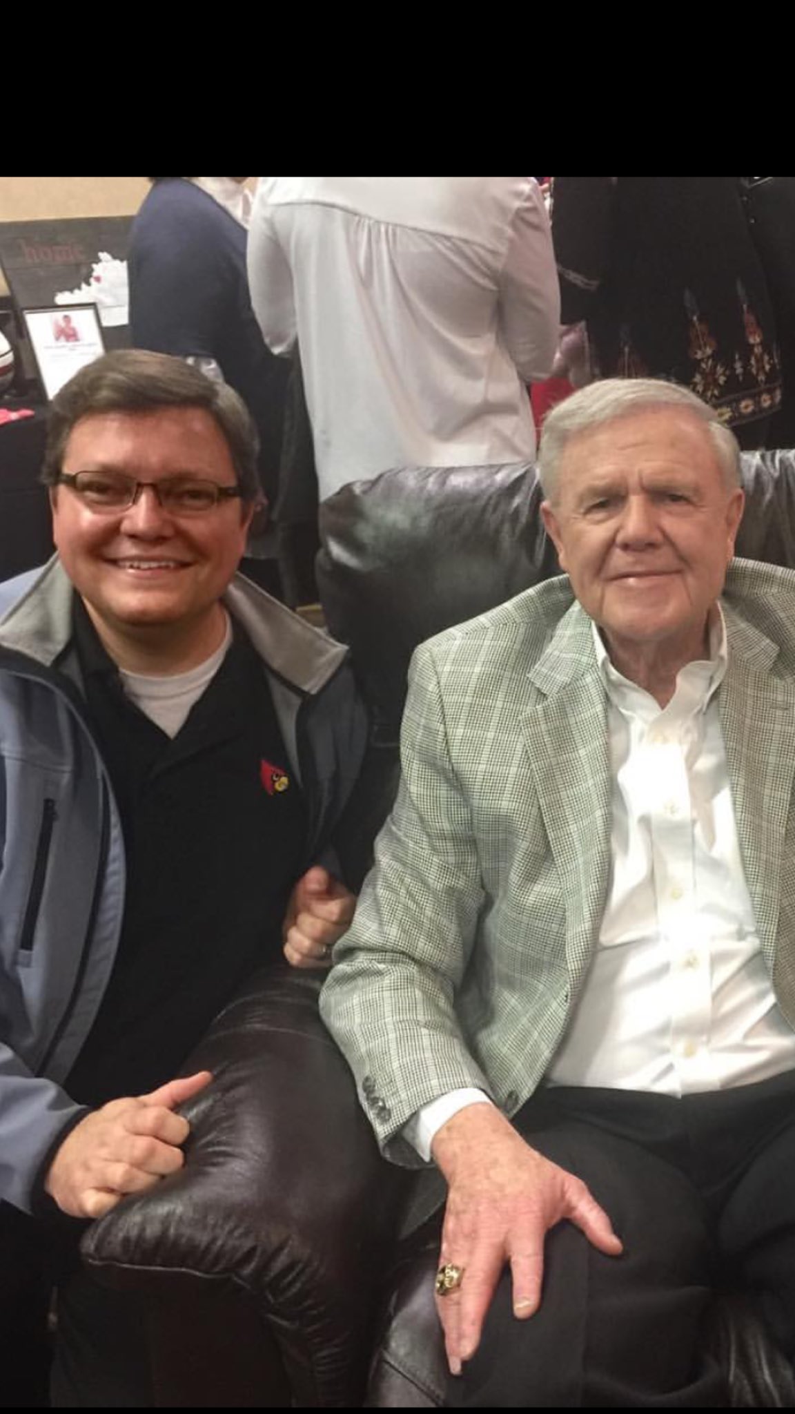 Coach Denny Crum our living legend. Happy 80th Birthday Coach. Thanks for all you\ve done and continue to do. 