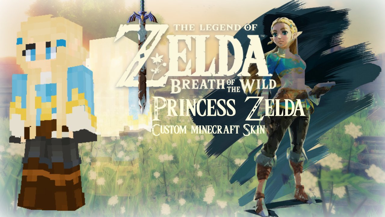 The Legend of Zelda: Breath of the Wild Princess Zelda Minecraft Skin