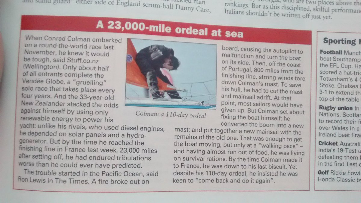 Here's me thinking that I had a tough week