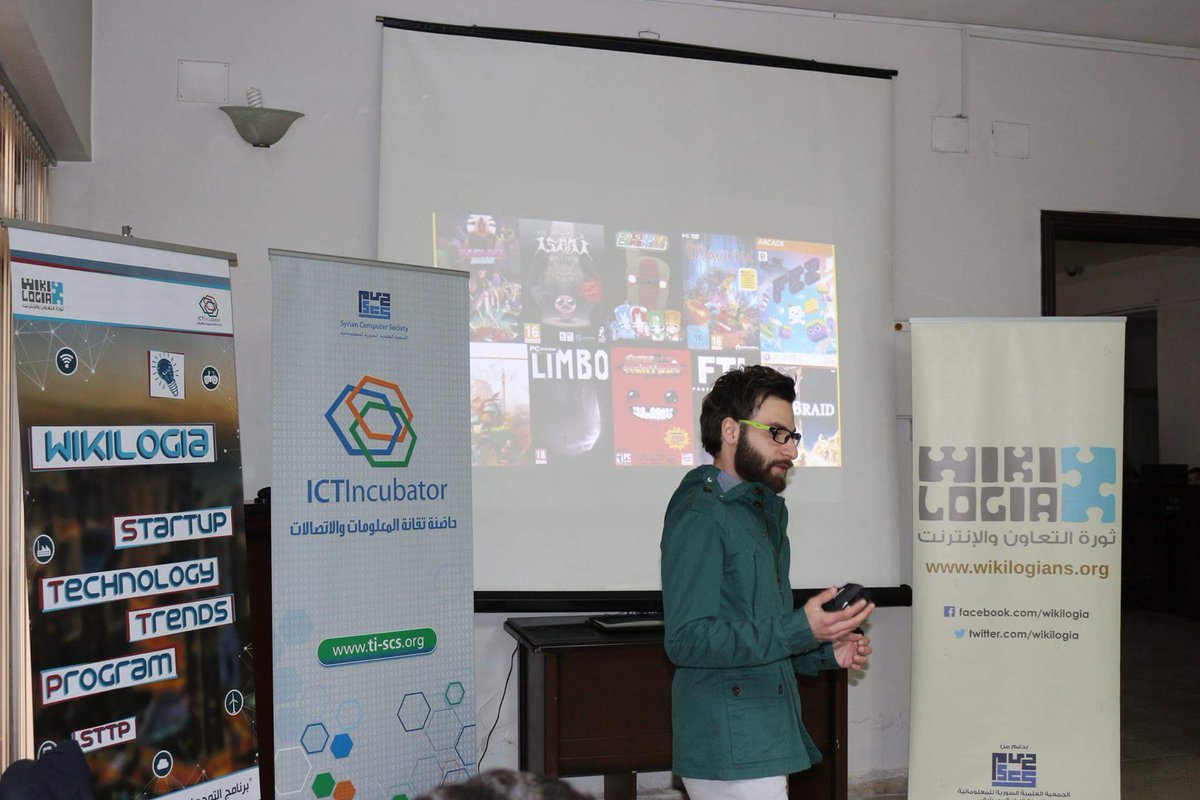 Wikilogia's tweet photo. Talking about #Gamingindustry with Abd Alrahman @hackvq17 #WikilogiaSTTP @ICT_Incubator
#Wikilogia #startup #games https://t.co/i0BWTLpnca