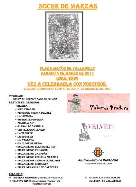 GDRiberadePisue's tweet image. Plan para esta tarde...Celebración de las Marzas en la Plaza Mayor de #Valladolid Gracias a @CYD_BESANA por su organización un año más...