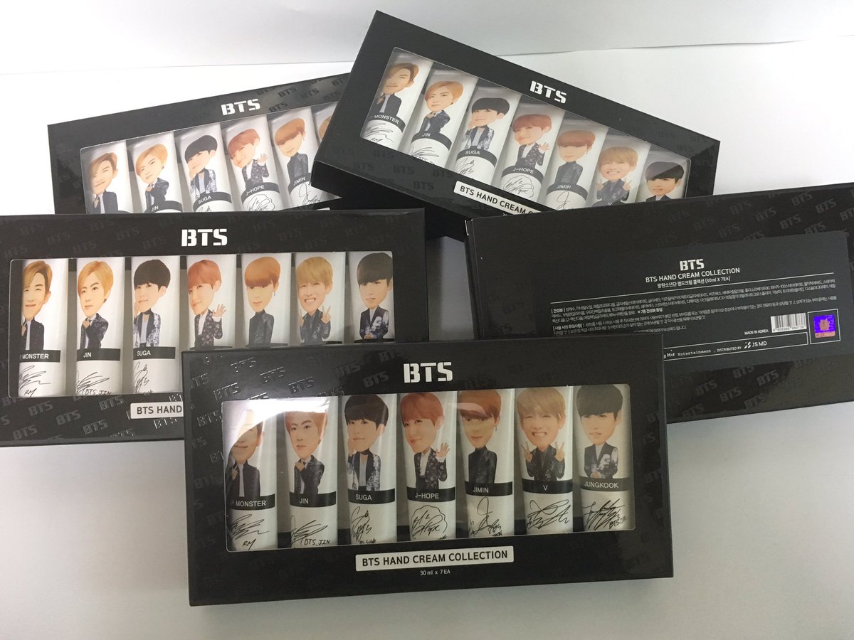 kpop_factory's tweet photo. BTS Hand Cream Collection 🤠    #bts #btshandcream #btsgoods #btsofficialgoods #handcream #kpop #kpopshop #kpopfactory https://t.co/hDHWpMoLKK