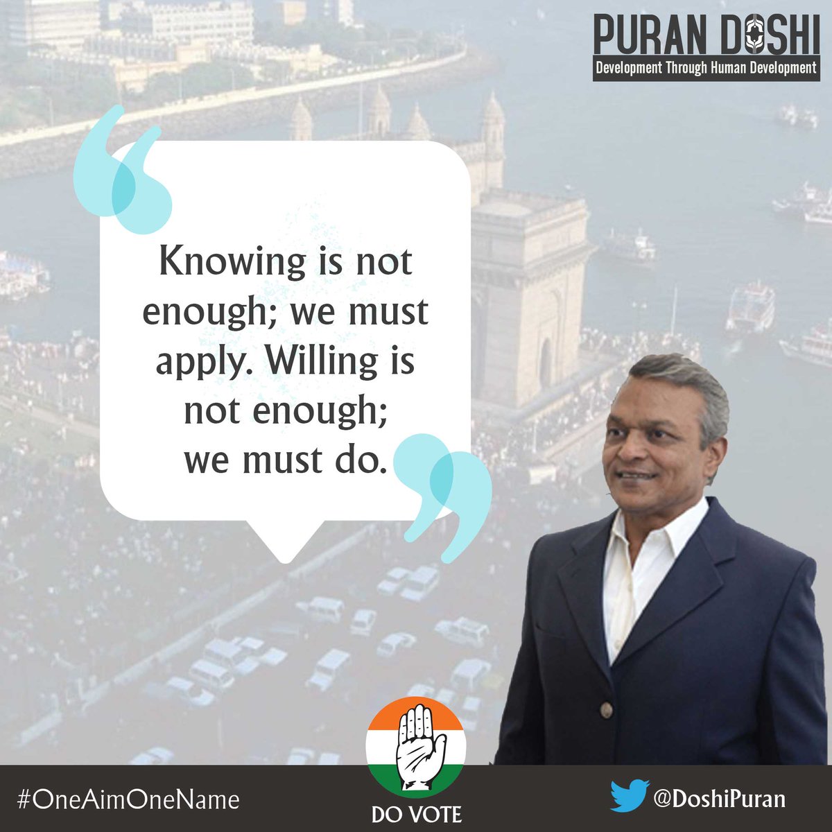 puran_doshi's tweet photo. The key for a progressed society is a leader who work for the betterment of his people. #PuranDoshi #Mumbai Visit at https://t.co/J3gbEWoipu https://t.co/lXDpz84aAG