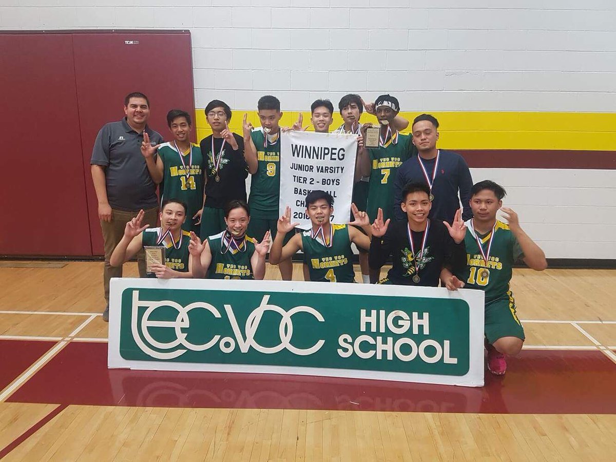 TecBballAcademy's tweet photo. Congrats to our Varsity girls and JV boys on winning their city conference!!#TecVoc #hornetpride #wsd1 https://t.co/FAC1u51pEq