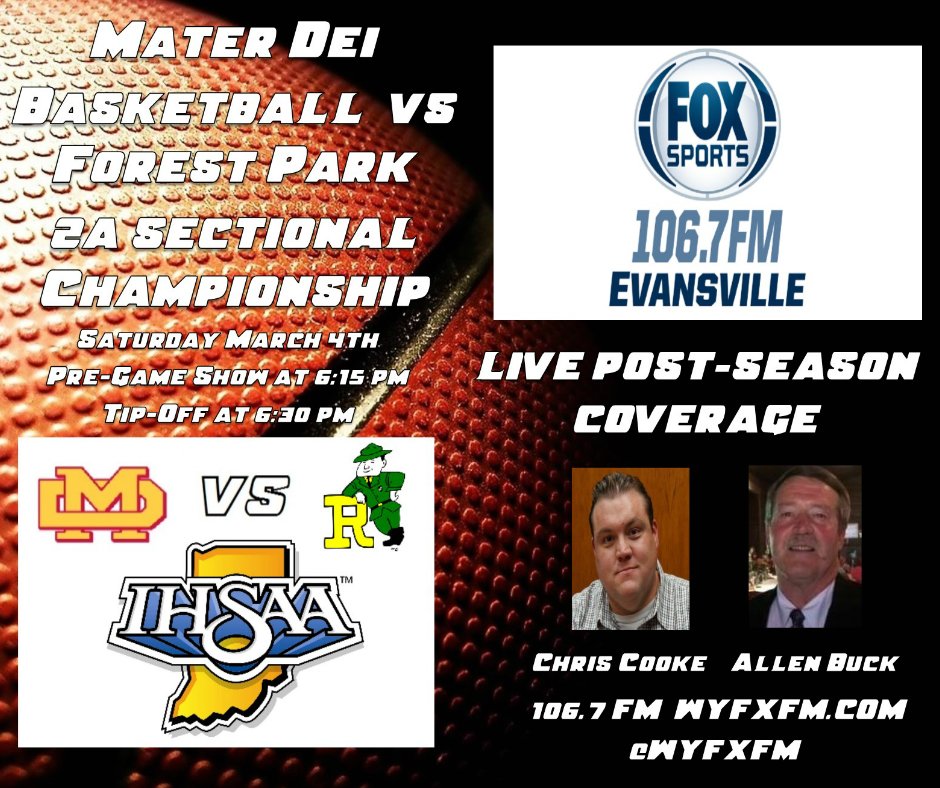 PoseyCoRadio's tweet photo. Mater Dei vs Forest Park Saturday Night LIVE at 6:30pm on 106.7 FM or online at: https://t.co/hTW2GsXeWE 🏀🏆🏀@MaterDeiBball @rangernationss https://t.co/kEpYOvukCE