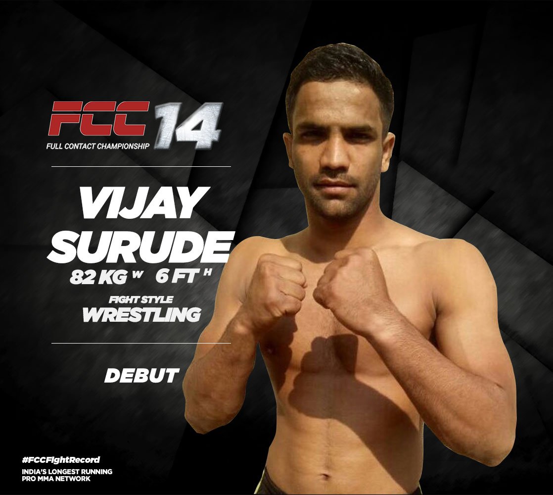 fccmmaindia's tweet photo. Vijay Surude
Height - 6ft
Weight - 82kgs
Record - Debut
Fight Style - Wrestling
#UnleashYourStrength #fcc #fccmmaindia #fcc14 https://t.co/UEqv2pLN7w