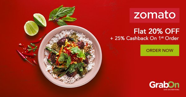 GrabOnIn's tweet photo. #Hungry? Stay there. Order online with @ZomatoIN ๐-> https://t.co/m3x5sU8I6s
#Food #Foodie #hungrybae #weekend #SaturdayKitchen #offers https://t.co/6ADnBU35c2