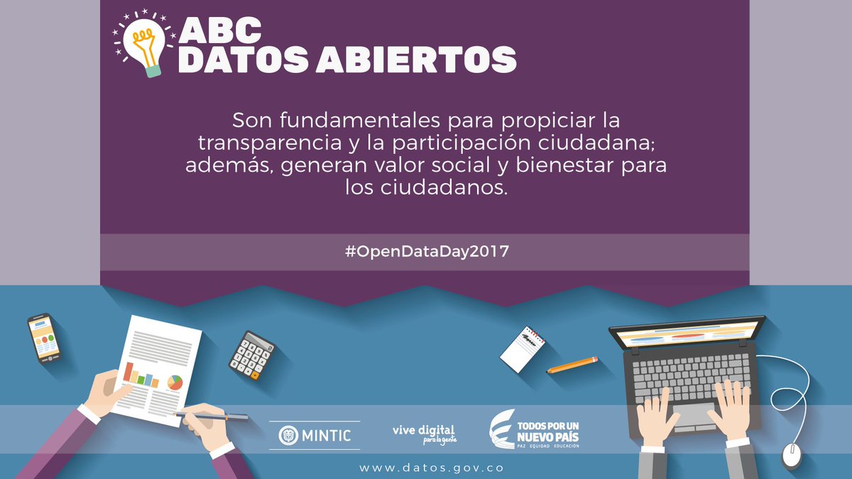 QuinteroCalle's tweet image. Celebramos el valor de los #DatosAbiertos como generadores de crecimiento económico, transparencia y participación. #OpenDataDay2017