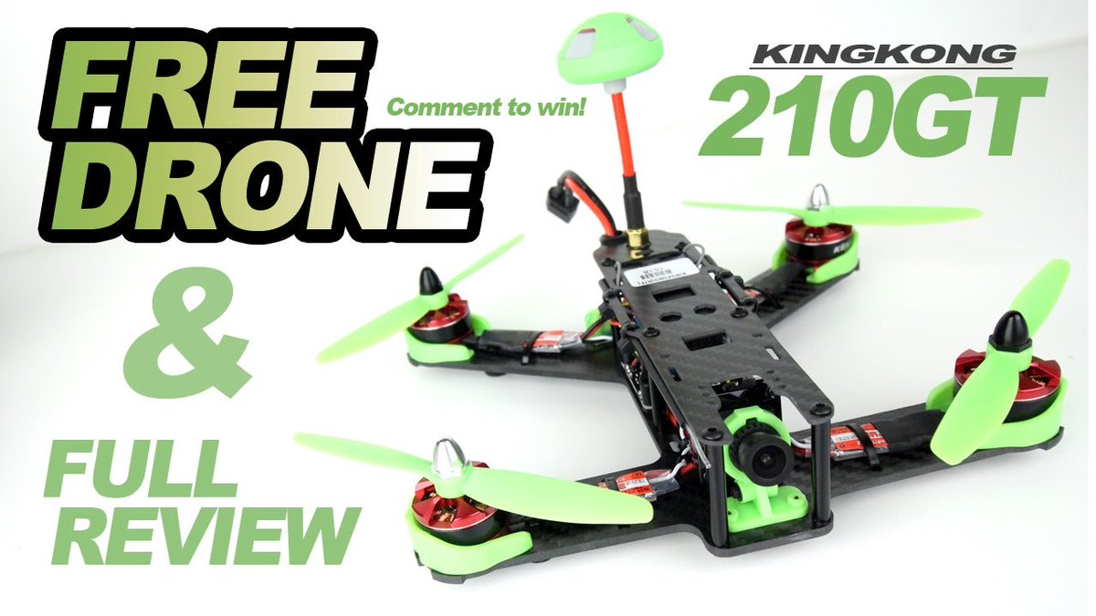 CameraDroneVids's tweet photo. FREE DRONE - #Kingkong 210GT FPV Racer + Review - https://t.co/ha6qT7ag2a - #2017BestDrones #BeginnerFpv #BeginnerFpvRacer #Best2017Drones https://t.co/u1AzfT83CM