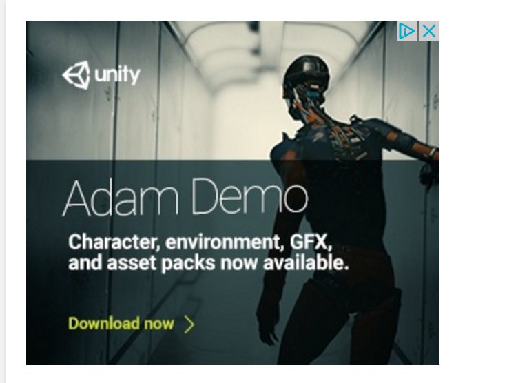 sar_huth's tweet image. I love when Google Ads actually surprises me with a cool advertisement ;) #Unity3d #AdamDemo