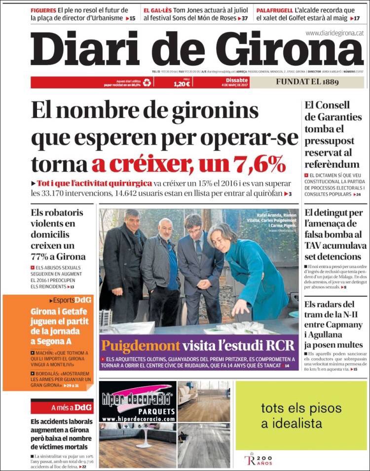 CanBenet's tweet photo. #PortadesNacionals #canbenet 
#gironins #operacions #conselldegaranties #trump #referendum #partida #pressupost #garrotxa #montagut https://t.co/QjWEjcopo5