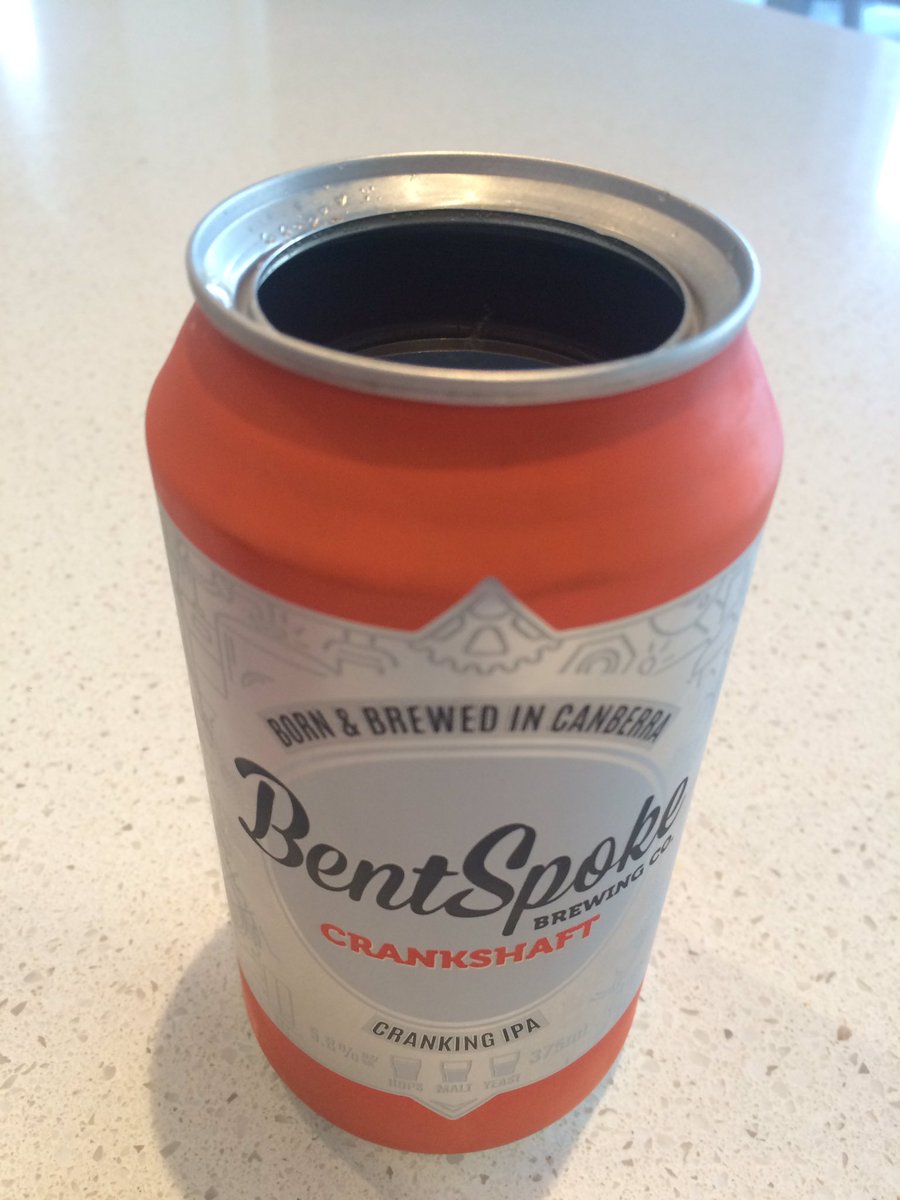 The novelty of the can is worth a try. But the <a href="/BentSpokeBeer/">BentSpoke Brewery</a> Crankshart IPA stands alone as a great beer. Fantastic!