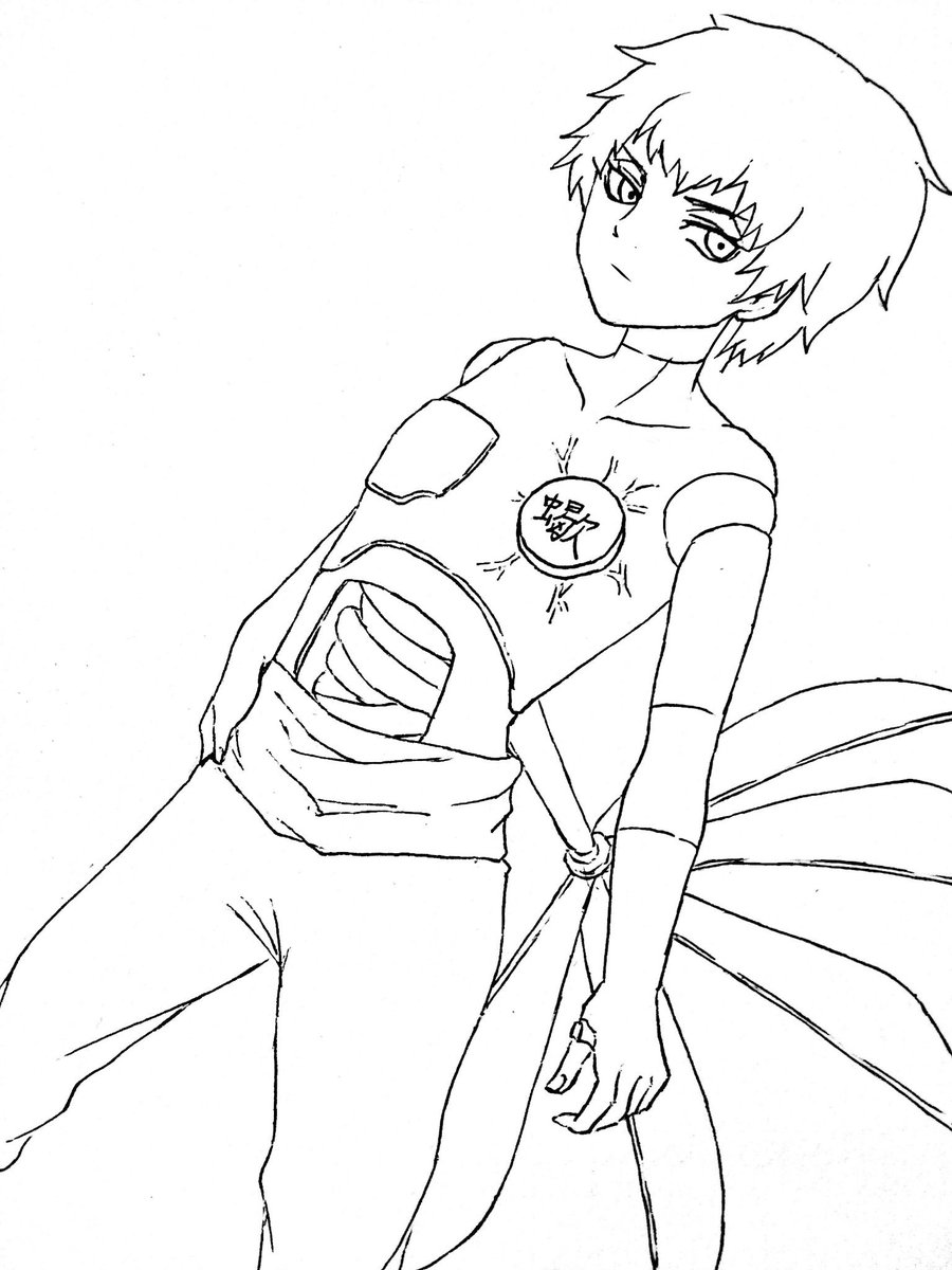 とりあえず線画
サソコプター(^^) 