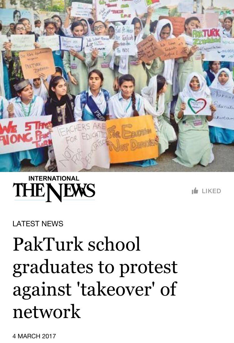 awarenesspk's tweet photo. #PakTurk school graduates to protest against 'takeover' of network

https://t.co/o6NGj4dQ4h https://t.co/AdlBJyqEk9