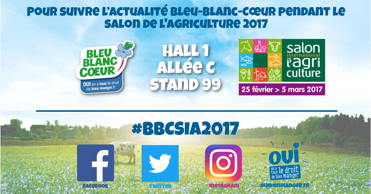 BleuBlancCoeur's tweet photo. Le 8ème jour du @Salondelagri 2017, c'est parti ! Venez nous rendre visite Hall 1, Stand C99 !
#BBCSIA2017 #SIA2017 https://t.co/G7pR0xTRBN
