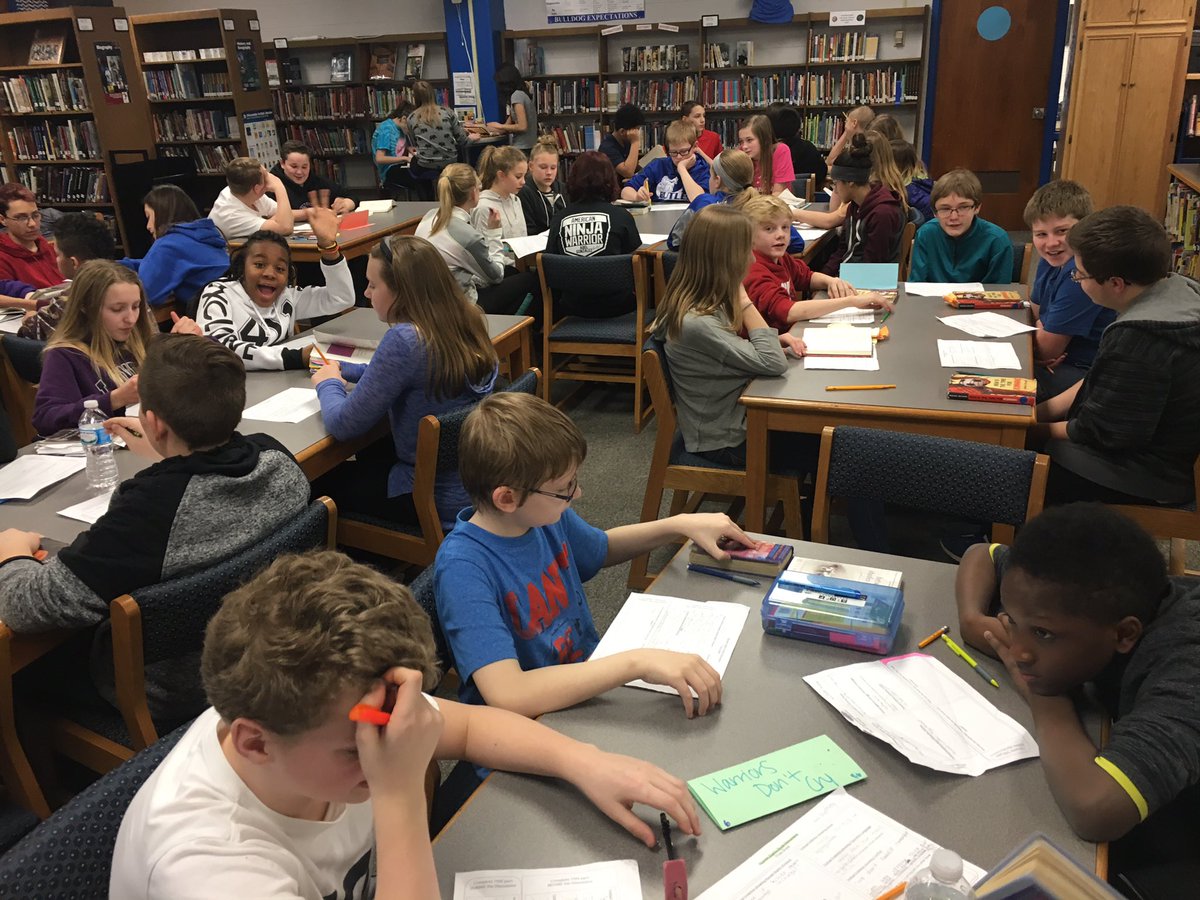 lovingliteracy's tweet photo. "Sharing our thinking with others perspectives helps us grow in our understanding" student 7th gr lit.  #butlerms https://t.co/kXxpGdNiM2
