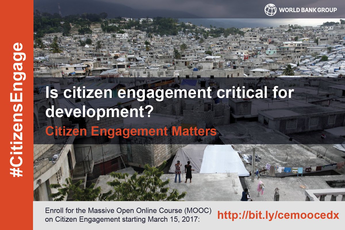 WorldBankSAsia's tweet photo. Is citizen engagement critical for development? https://t.co/ygJuXv8pQU #citizensengage https://t.co/cLazOHAohy