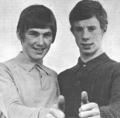 Happy birthday Kenny Dalglish....seen here wi Vic Davidson... 