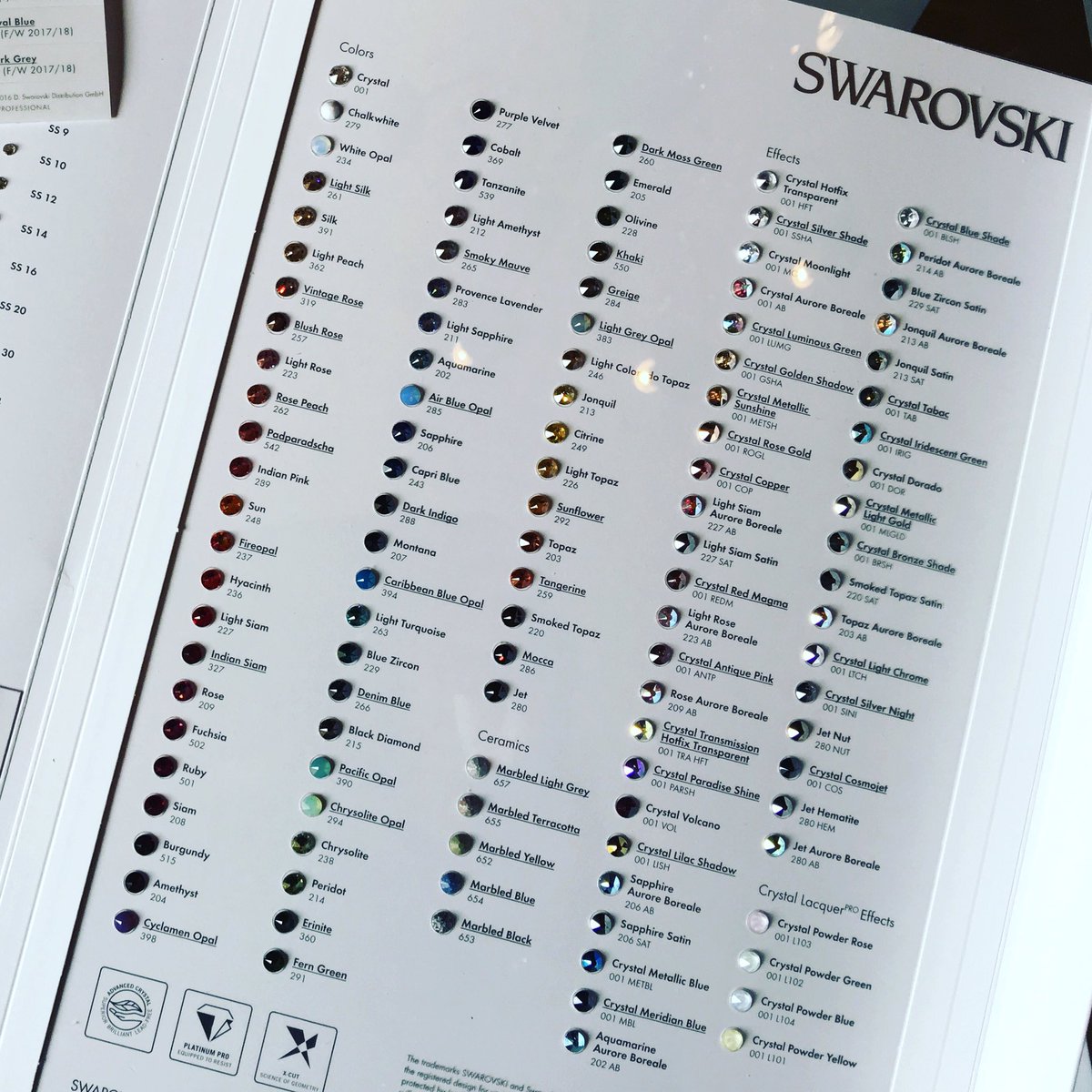 New colors and effects | Crystals from Swarovski® for new artworks by Roberta Diazzi