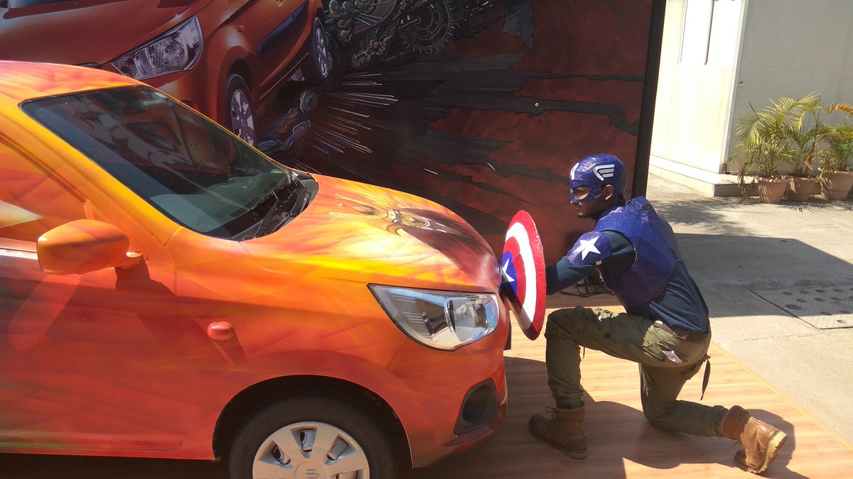 #CaptainAmerica says "I can do this all day!" <a href="/AltoK10/">AltoK10</a> #Pune #ComicCon
