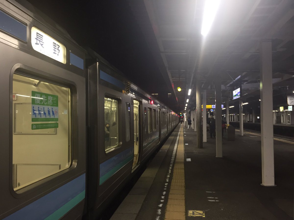 shinmaikogw's tweet photo. 篠ノ井に着いたのん。この先は信越本線に直通して長野まで向かうのん……ゴールまであともう少しなのん!#441M https://t.co/bZzsnnXoJt