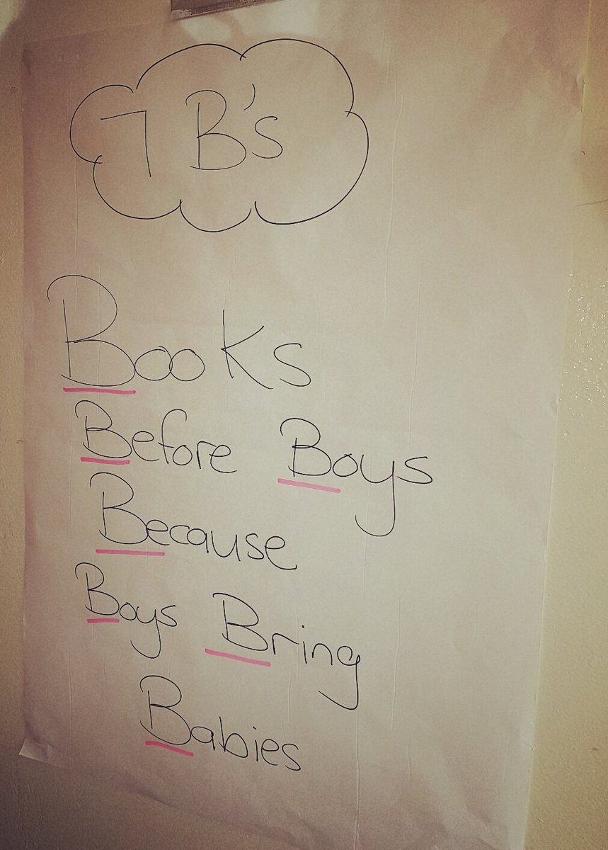 clairemawisa's tweet photo. a poster that's up in the high school i'm facilitating a workshop right now. the β 7 π b's π guys! #codeteen https://t.co/Uc59Ar57Mx