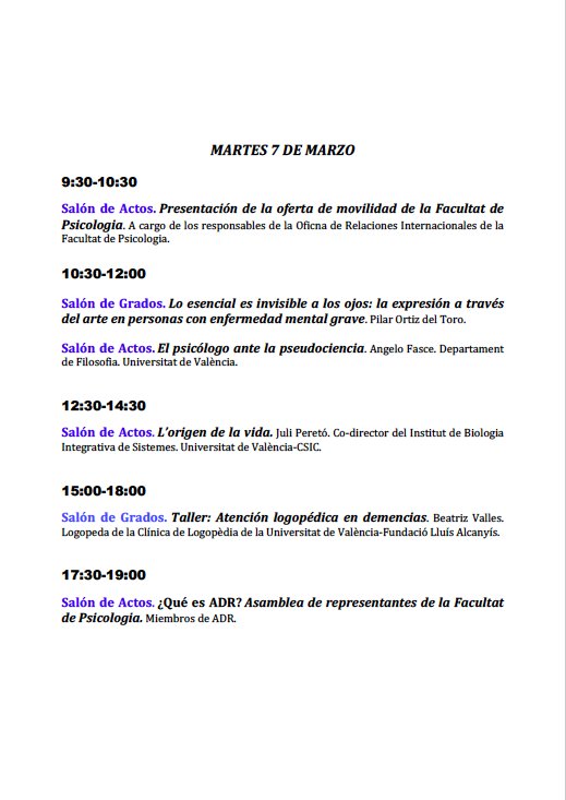 xialela2's tweet photo. Jornadas de Actividades Complementarias de Psicología, donde desarrollaremos un taller sobre la intervención con agresores de pareja. https://t.co/izSG6fptyD