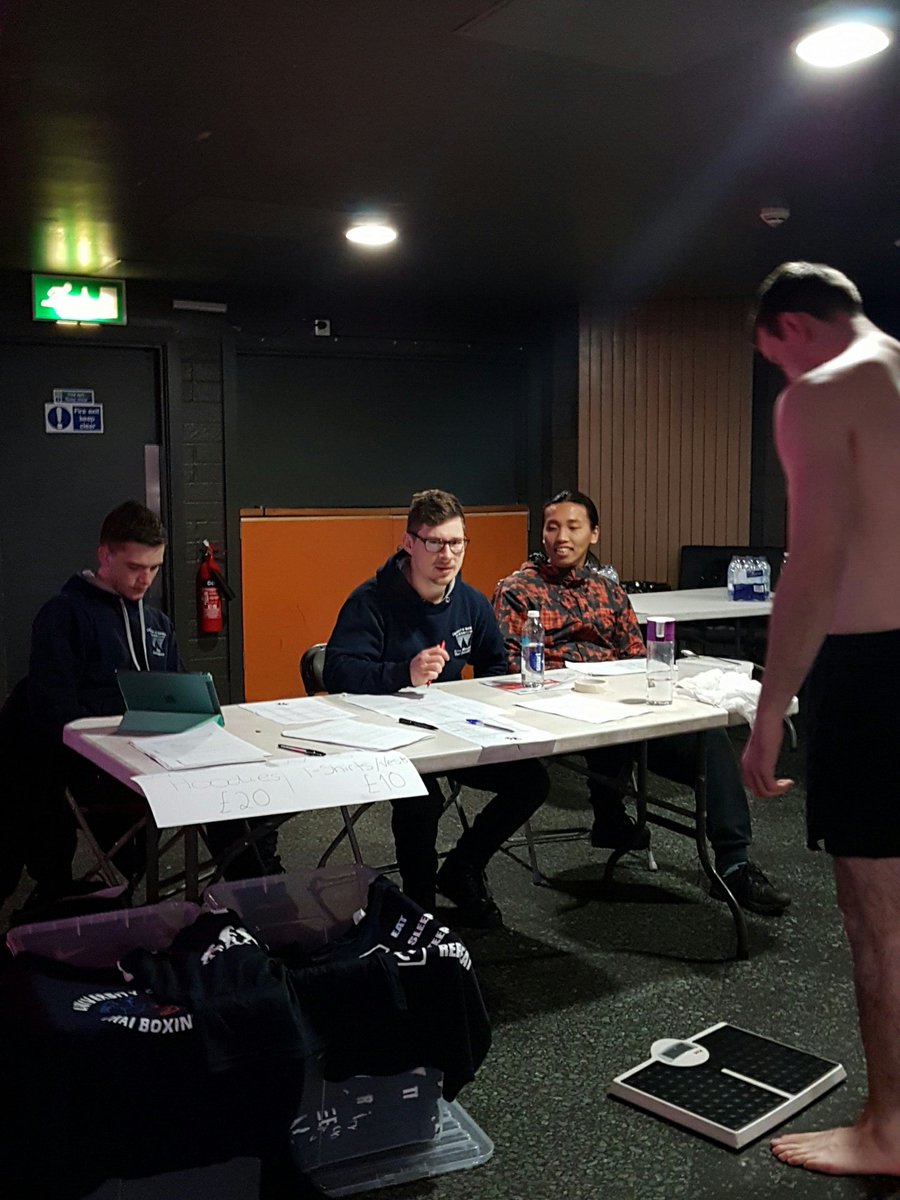 The first weigh-ins have begun! #WTBInterclub