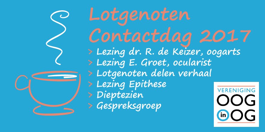 verooginoog's tweet photo. Interessant programma Contactdag 15 april as. #epithese #dieptezien #oogprothese #orbita Lees meer en aanmelden:
https://t.co/xFrYF1aabC https://t.co/oJdNcwbsMj