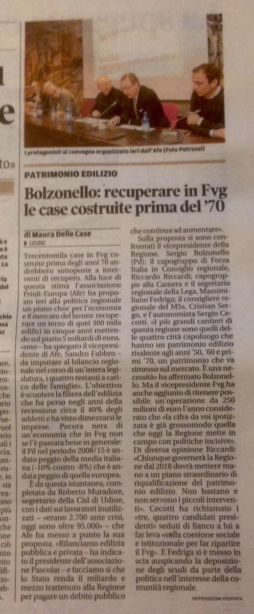 Oggi sul <a href="/messveneto/">messaggeroveneto</a> a firma di <a href="/miura79/">Maura Delle Case</a>