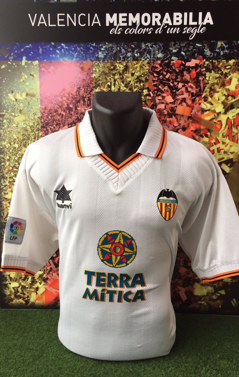 Luanvi Valencia CF match worn shirt Miroslav Djukic 1998/99