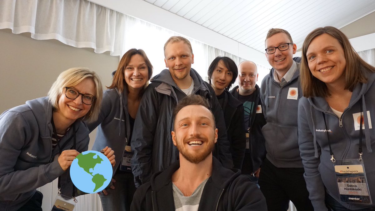 alex_rodichev's tweet image. Look at @storaenso crew! The A-team of passionate, bright and supportive people. Keep it! #HackThePack @Ixonos @ibmfinland