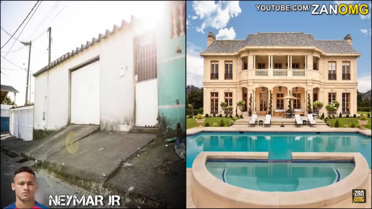 Lil Africa On Twitter Neymar Jr Cristiano Ronaldo Leo Messi And David Beckhams Before And After Pics Of Their Homes Keep Chasing The Bag Https T Co Dwf1aq18ab