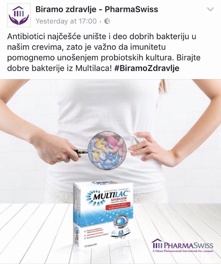 antonic1971's tweet photo. #multilac #probiotik #pharmaswiss #biramozdravlje https://t.co/2CRRsZzh79