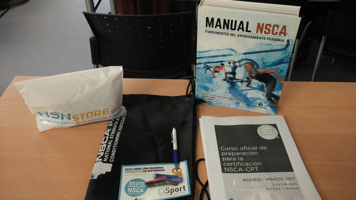 💪🏻¡Seguimos con nuestro curso <a href="/NSCA/">NSCA</a> #CPT en #Madrid!

➡️ nscaspain.com

Muchas gracias a <a href="/HSNstore/">HSN #WeAreNutrition</a> <a href="/Podoactiva/">Podoactiva</a> <a href="/cisport_/">CiSport</a>
