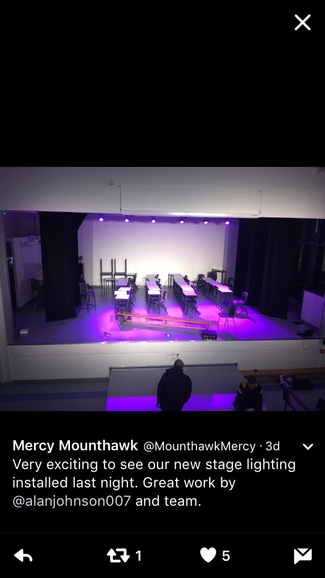 ScotiaEnsemble's tweet photo. @MounthawkMercy  getting the lights ready for tonight's concerts! #ScotiaEnsemble #Tralee #classical #orchestra #choir #irishmusic https://t.co/E3S4txVrIi