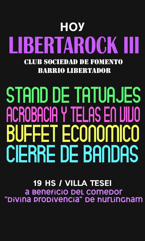 lascdf's tweet photo. Hoy sonamos en el Libertarock III a beneficio en Villa Tesei! los esperamos amigos! https://t.co/Wzd0xnQe4u