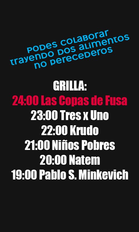 lascdf's tweet photo. Hoy sonamos en el Libertarock III a beneficio en Villa Tesei! los esperamos amigos! https://t.co/Wzd0xnQe4u