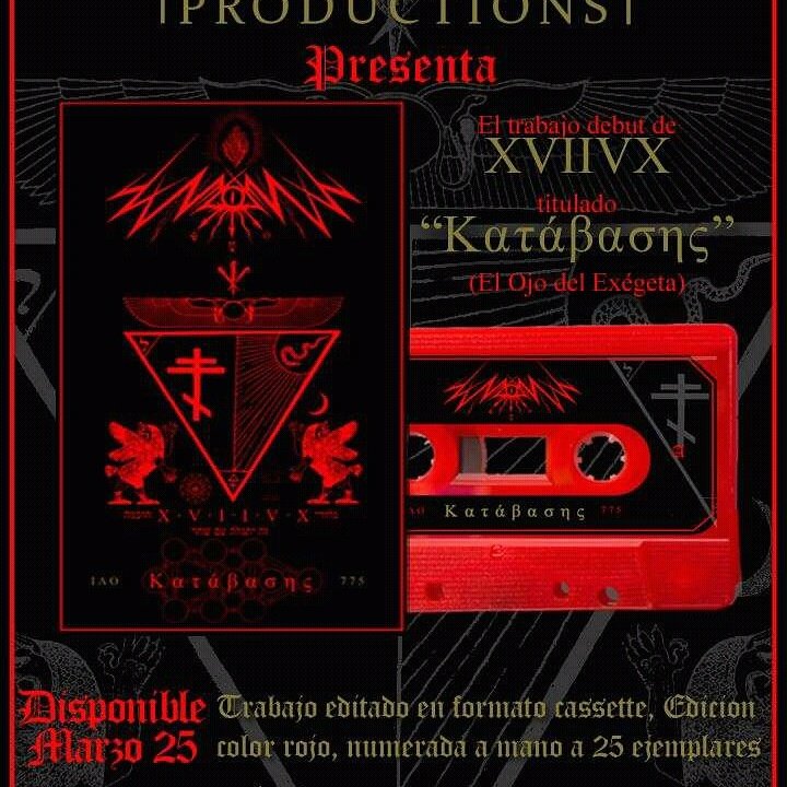 ExtremeGore's tweet image. Proximo lanzamiento de #CenturionProd, edición limitada de 50 copias en formato Tape.